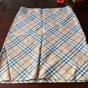 Lined Cotton A-line Skirt